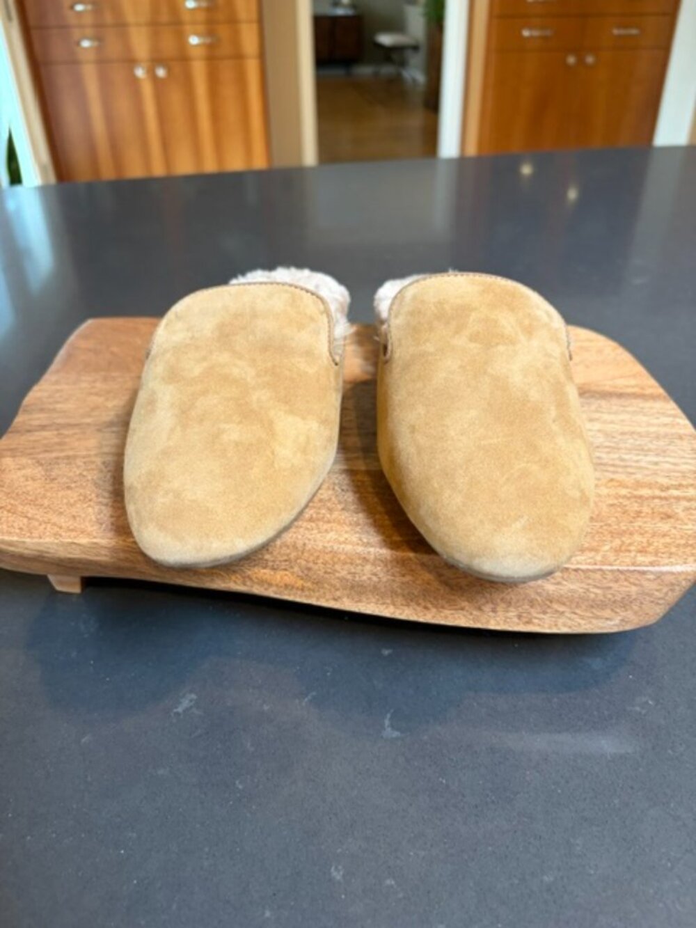 BIRDIES Phoebe Shearling Mule Slipper Size 8 Tan - Picture 6 of 9